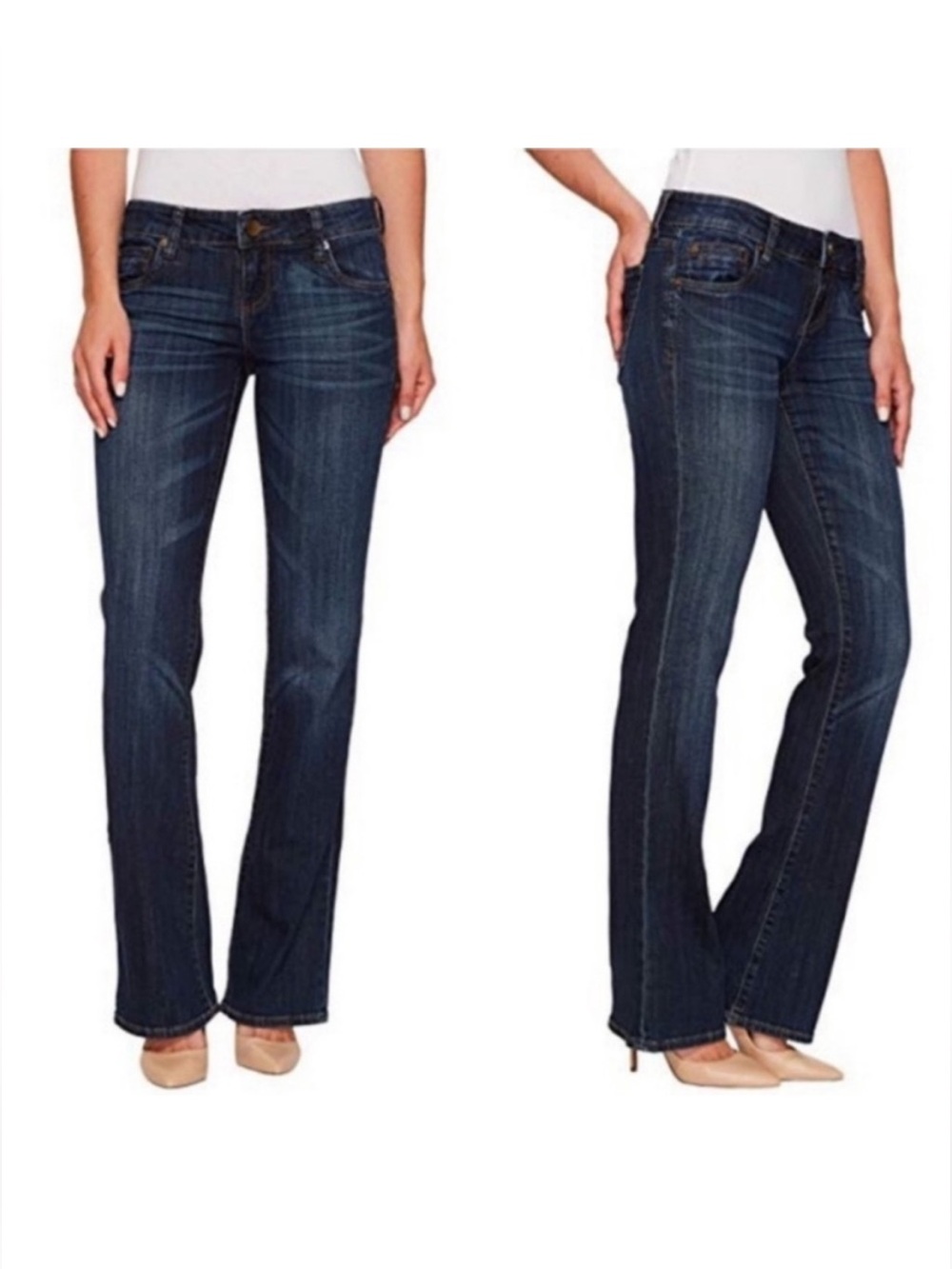 KUT from the Kloth Natalie High Rise Bootcut Jeans Dark Wash Denim Women’s 4S